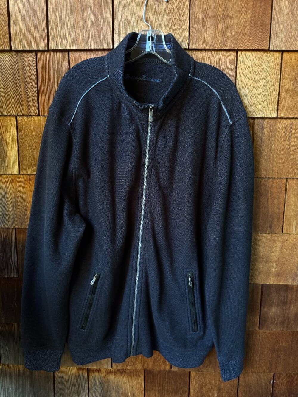 Tommy Bahama Midnight Blue Tobago Bay Full Zip Cotton Jacket in Men's XXL